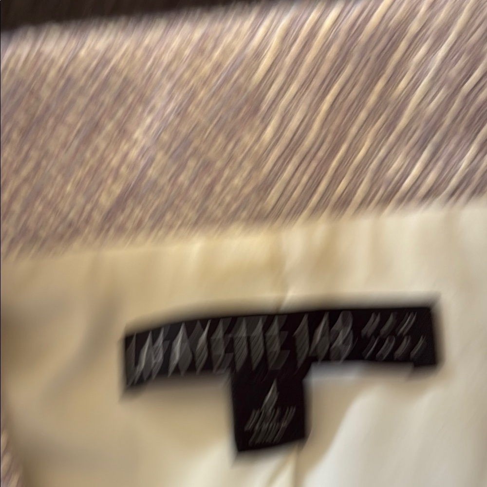 Lafayette 148 sz 4 lavender purple and white blazer jacket shoulder pads VGUC - Picture 9 of 10